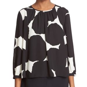 Kate Spade Blot Dot Swing Blouse